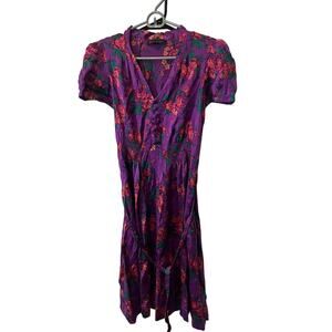 Vintage Y2K Betsey Johnson Silk A-line Dress Sz 6 ASO Trina Vega‎ Victorious